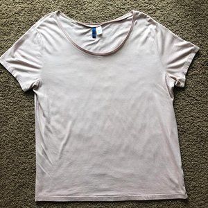H&M Pink Scoop neck T-shirt